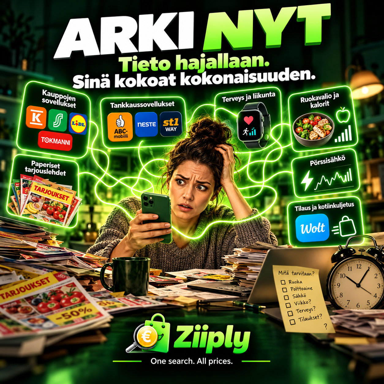 Arki nyt – tieto hajallaan